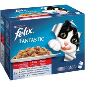 FELIX Fantastic пауч вкусове от фермата в желе 12 x 100гр