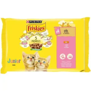 Пауч за котки FRISKIES Junior пиле 4х85 г