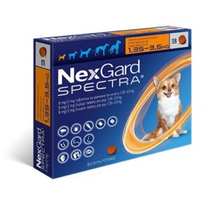 NexGard Spectra - вкусни таблетки за кучета от 1.35 до 3.5кг