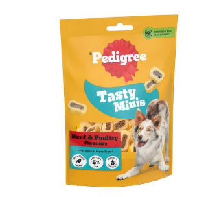 Pedigree Tasty Minis - лакомство за куче с говеждо и птиче месо 155 гр