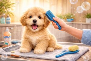 <span>Съвети и хитринки:</span><br> Първи грууминг на кученцето