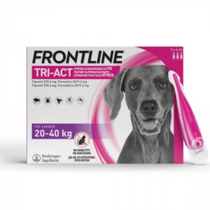 Frontline Tri-act L – пипета за кучета от 20 до 40 кг